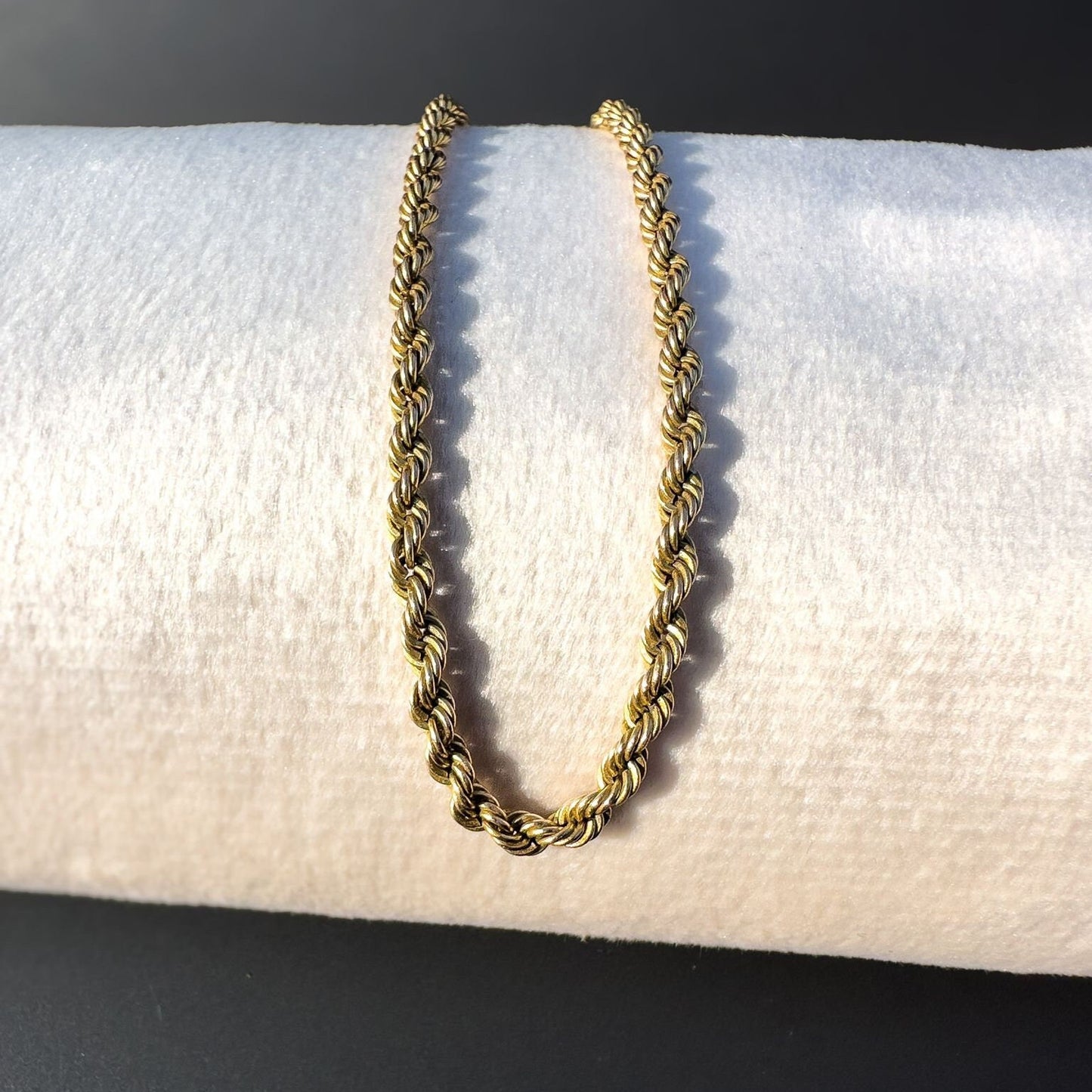 9ct | 9k | Gold | Vintage | Double Rope Twist Necklace | Chain Necklace | Hallmarked | 48cm | 19 Inch |