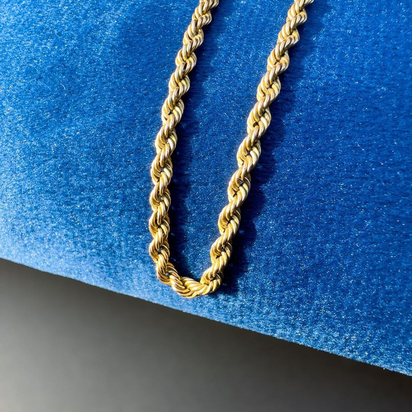 9ct | 9k | Gold | Vintage | Double Rope Twist Necklace | Chain Necklace | Hallmarked | 48cm | 19 Inch |