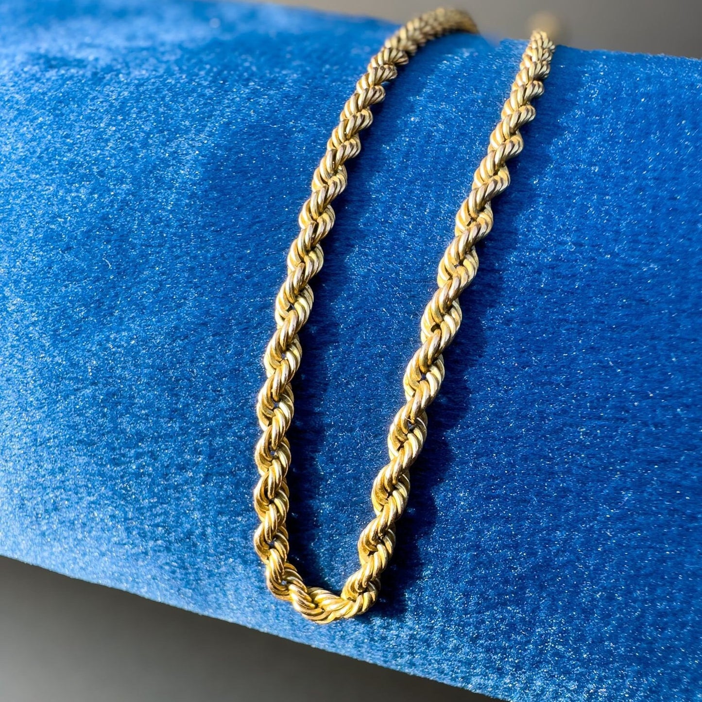 9ct | 9k | Gold | Vintage | Double Rope Twist Necklace | Chain Necklace | Hallmarked | 48cm | 19 Inch |
