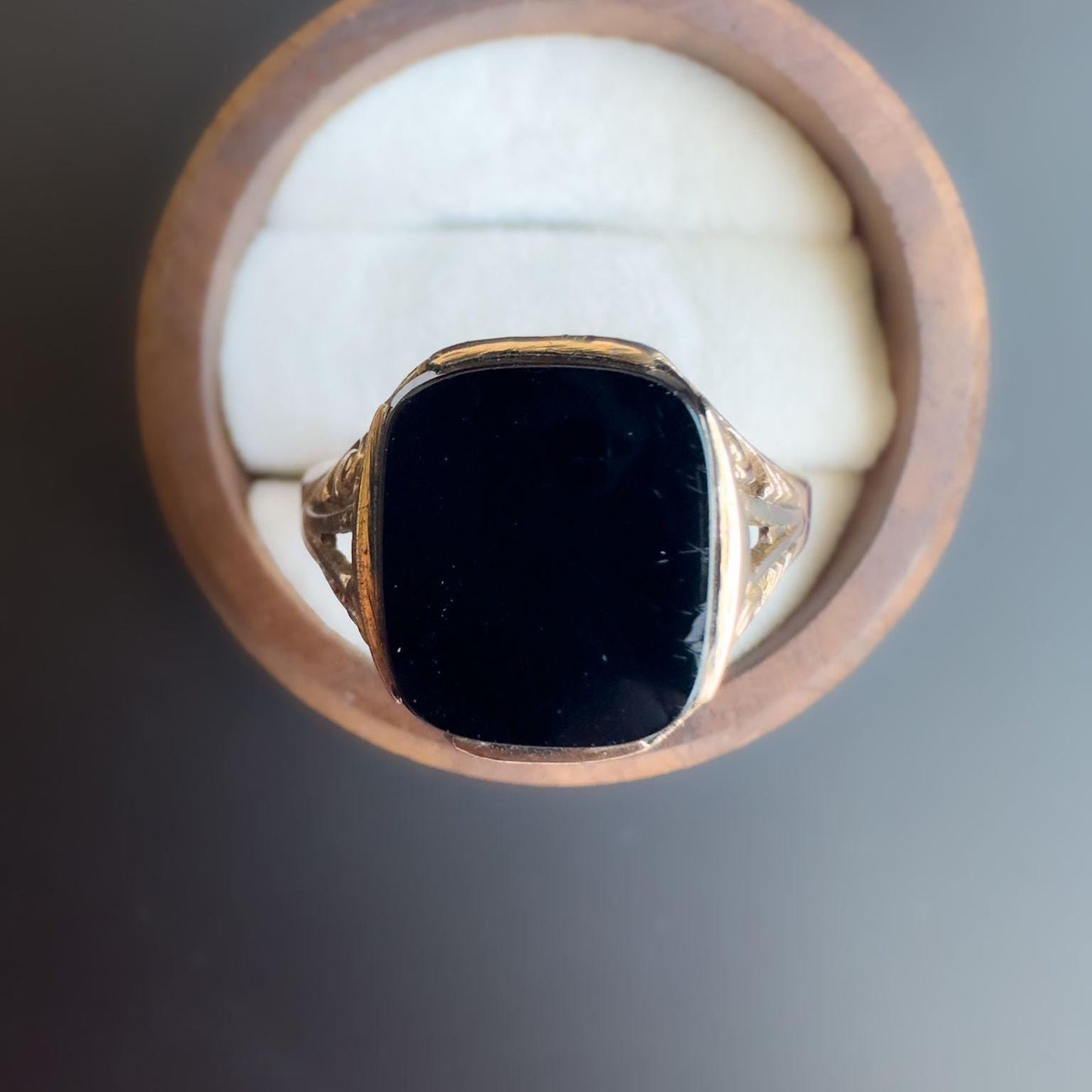 9ct Gold | Vintage | Signet Ring | Onyx Stone | Classic Ring | Yellow Gold Signet Ring | Unisex Signet Ring |