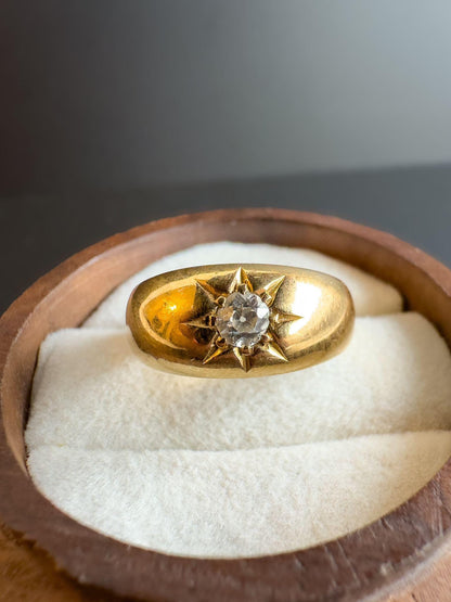 18ct Gold | Victorian | Diamond Gypsy Ring