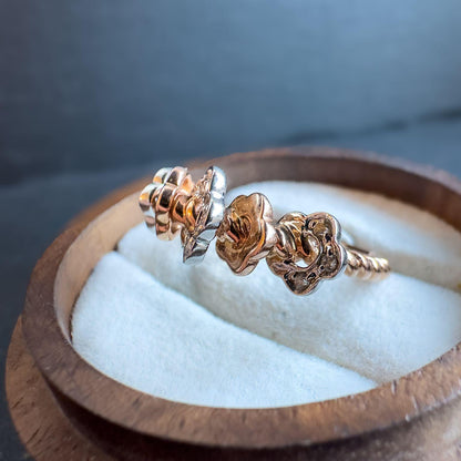 14ct Gold | Two-Tone Floral Diamond Ring |