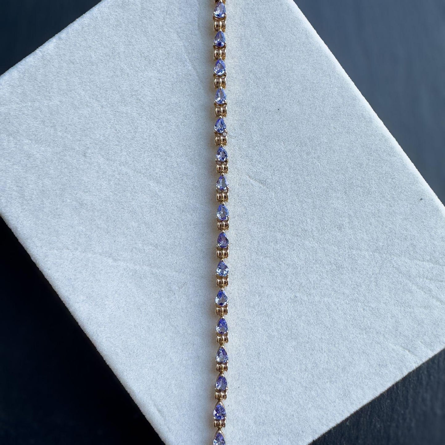 10ct Gold | Vintage Tanzanite Tennis Bracelet |